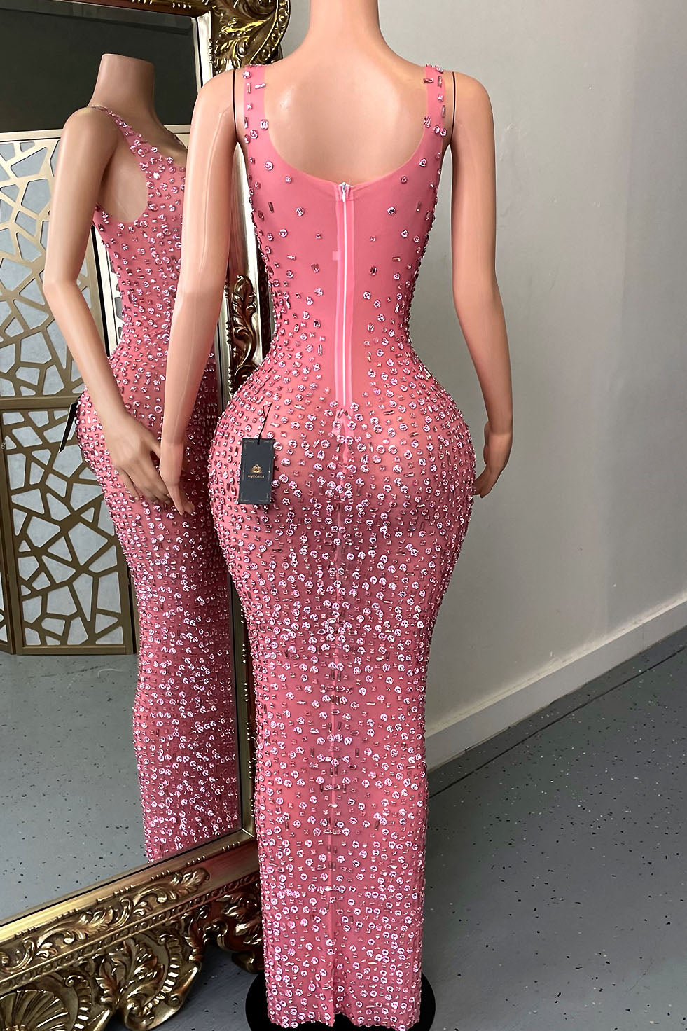 Sade Diamante Dress (Ready To Ship)