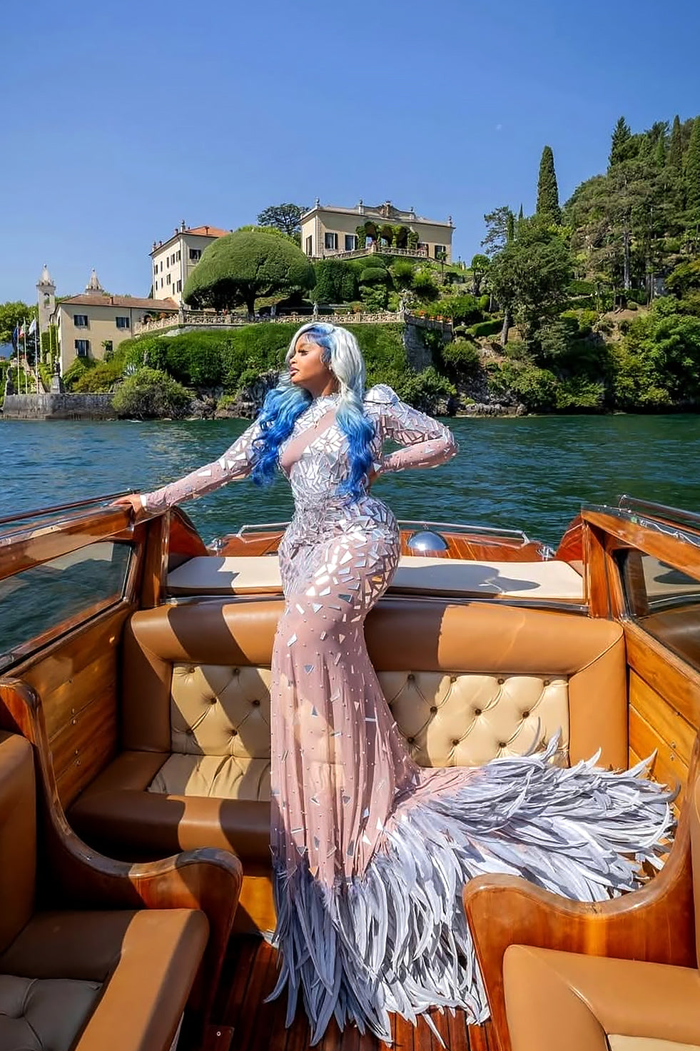 Glass Empress Feather Dress (Pre-Order)