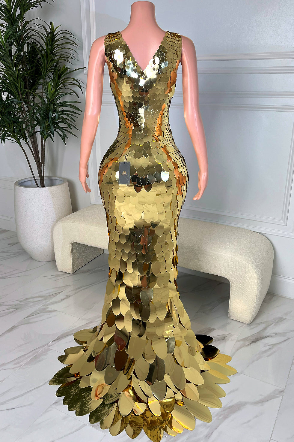 Golden Envy Maxi Dress (Pre-Order)