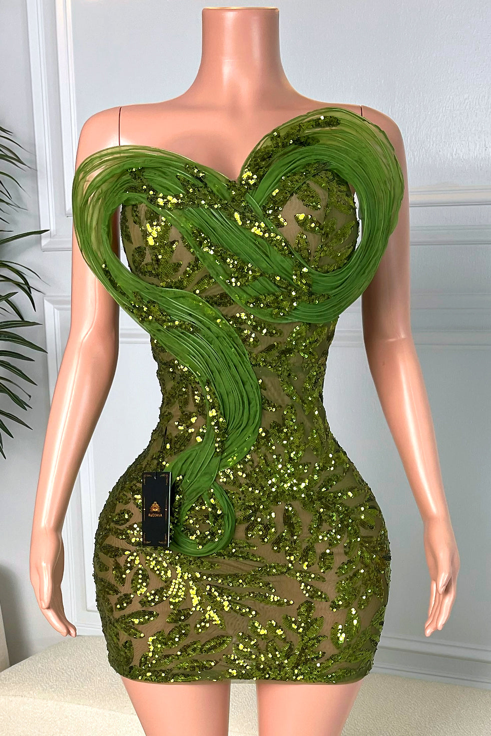 Pluto Green Dress (Ready To Ship)