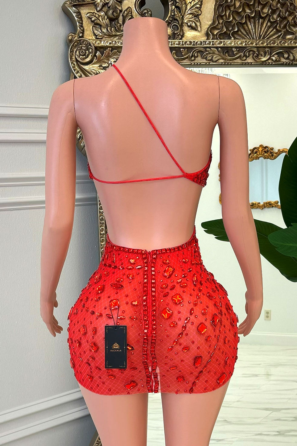 Ramona Diamante Dress (Ready To Ship)