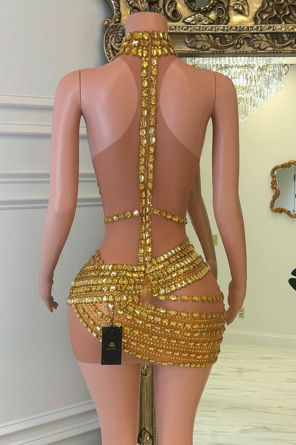 Vibe Diamante Dress(Ready To Ship)