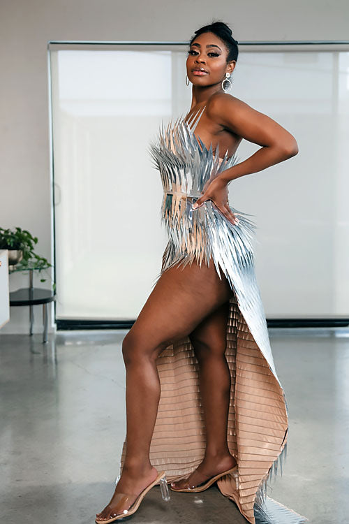 Habibi Side Slit Dress (Ready To Ship)