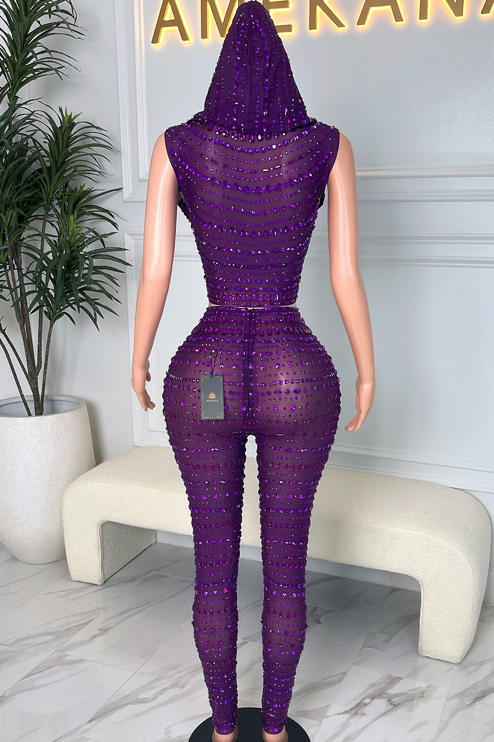 Indira Purple Pant Set (Ready To Ship)