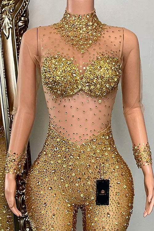 Icon Gold Bodysuit (Ready To Ship)