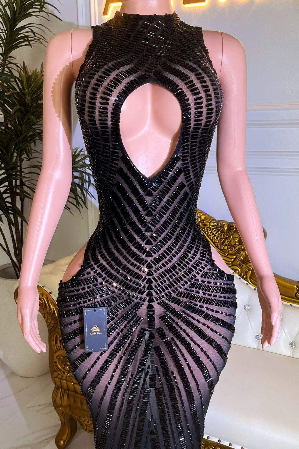 Karla All Black Dress (Pre-Order)