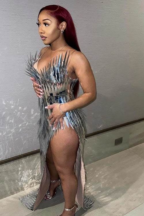 Habibi Side Slit Dress (Ready To Ship)
