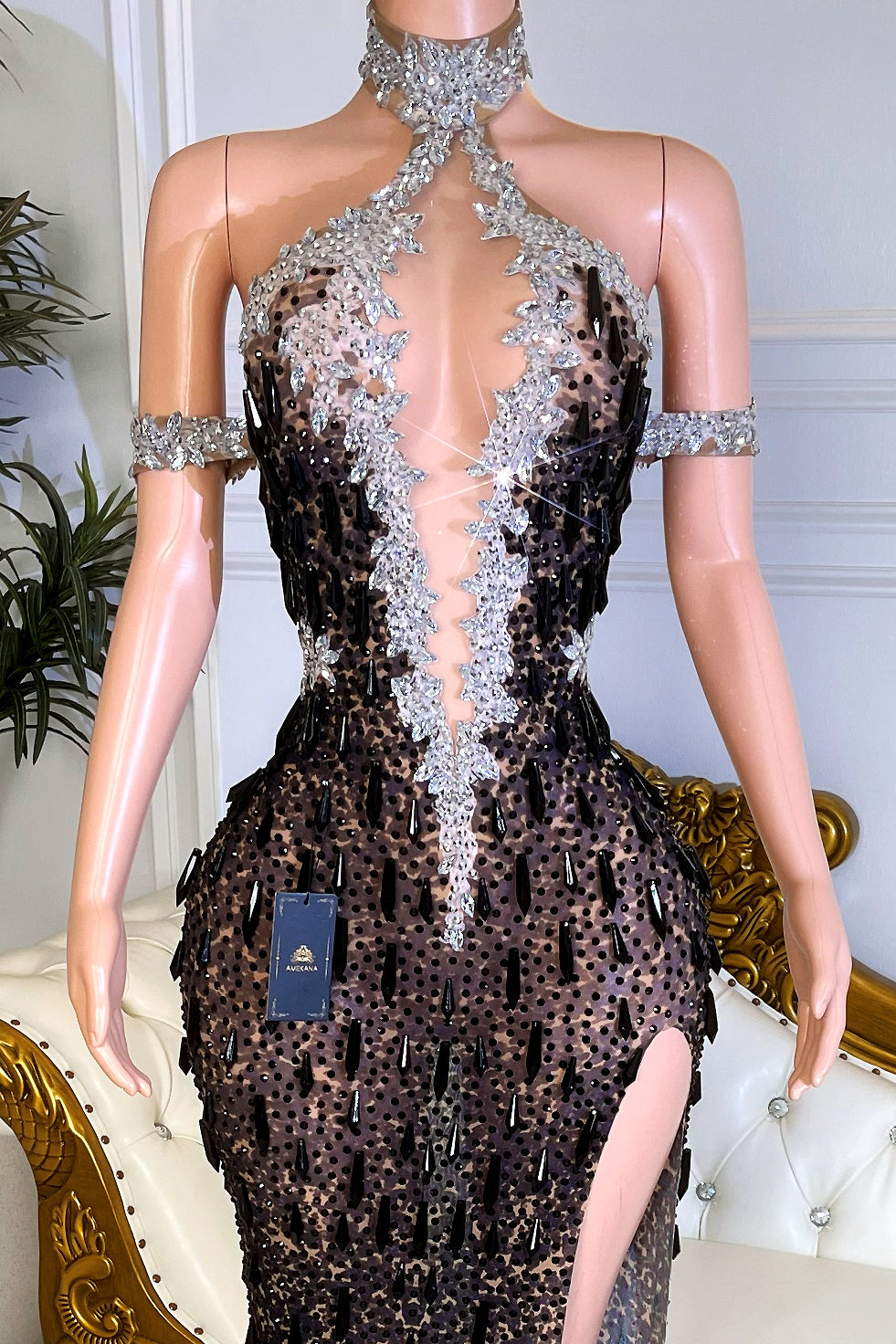 Krystal Black Maxi Dress (Ready To Ship)