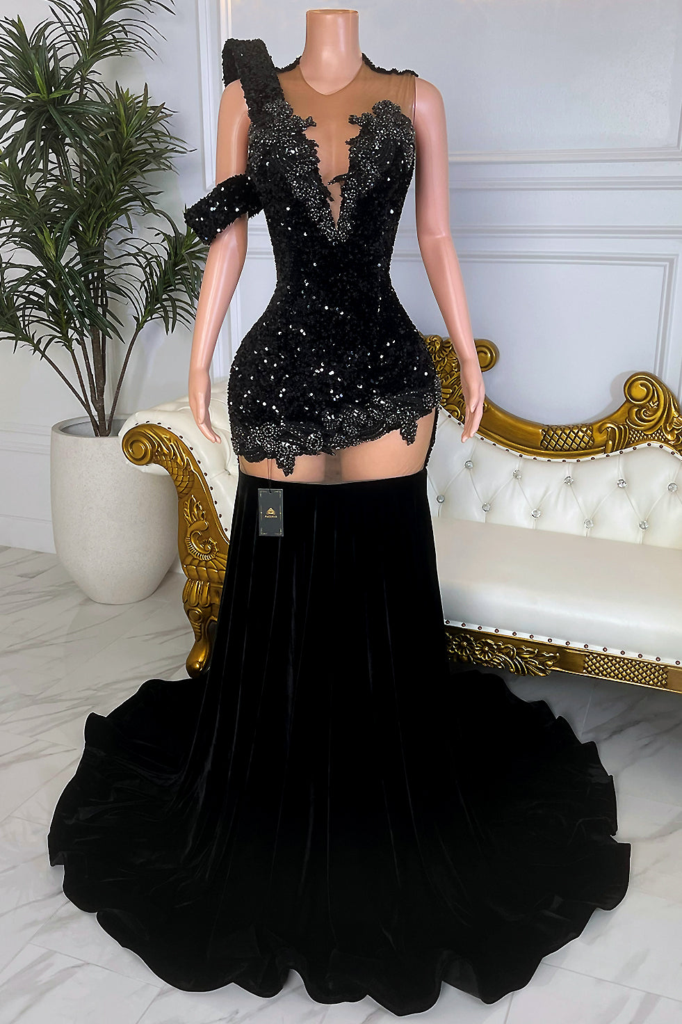 Luxe Shadow Dress (Ready To Ship)