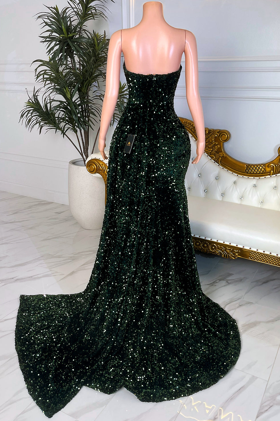 Mademoiselle Green Dress (Pre-Order)
