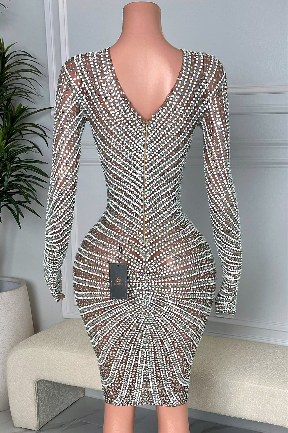 May Diamante Dress (Ready To Ship)