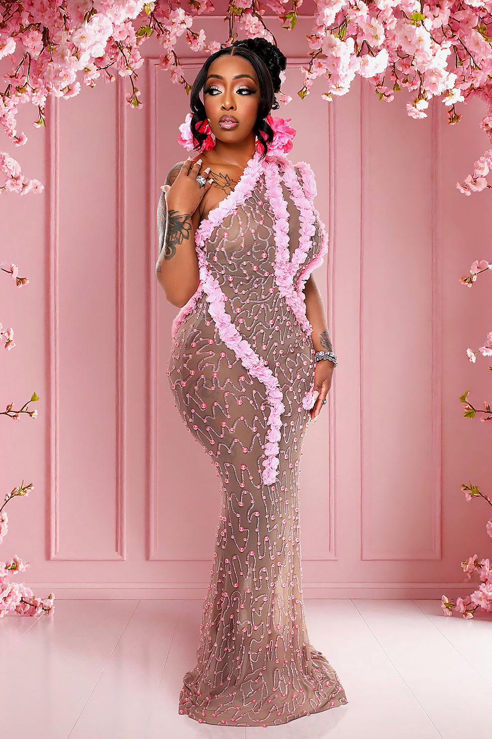 Blush Bloom Dress (Ready To Ship)