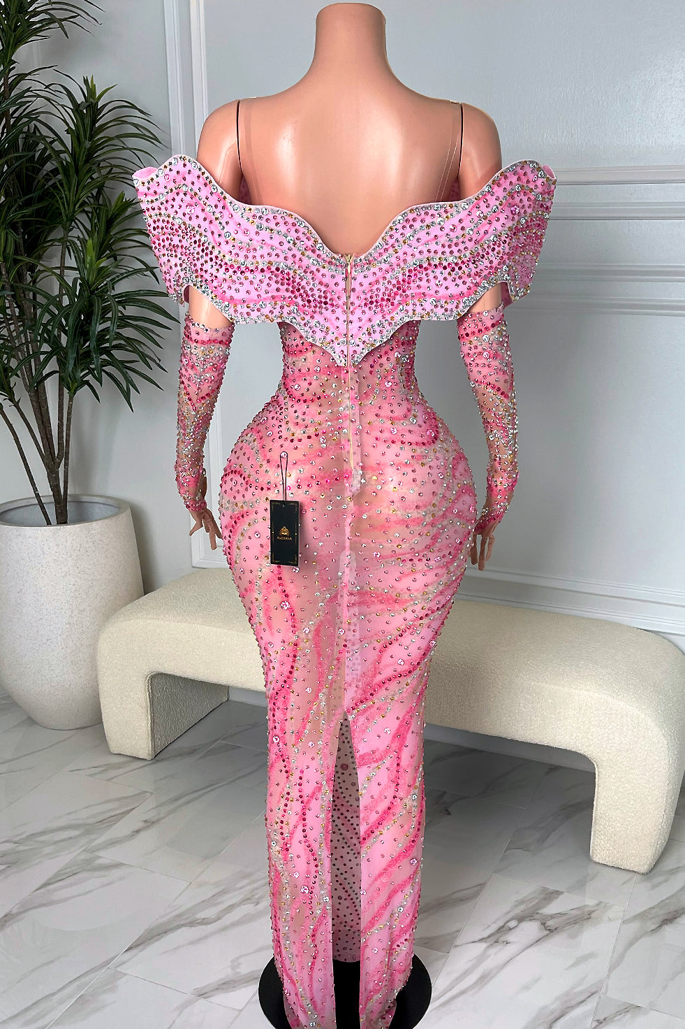 Ocean Empress Pink Dress (Ready To Ship)