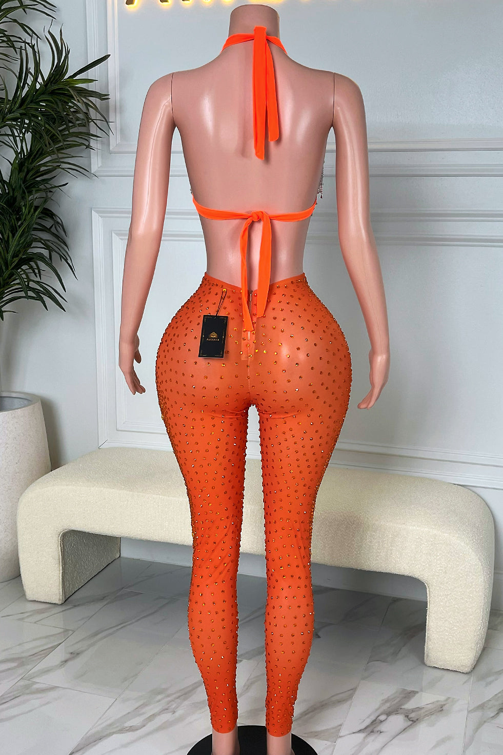Kaski Orange Pant (Ready To Ship)