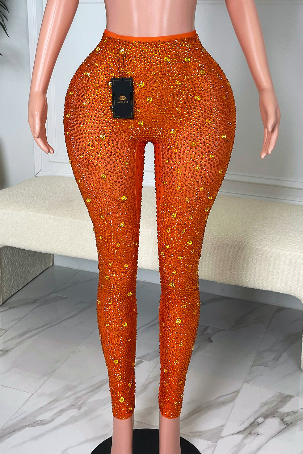 Kaski Orange Pant (Ready To Ship)