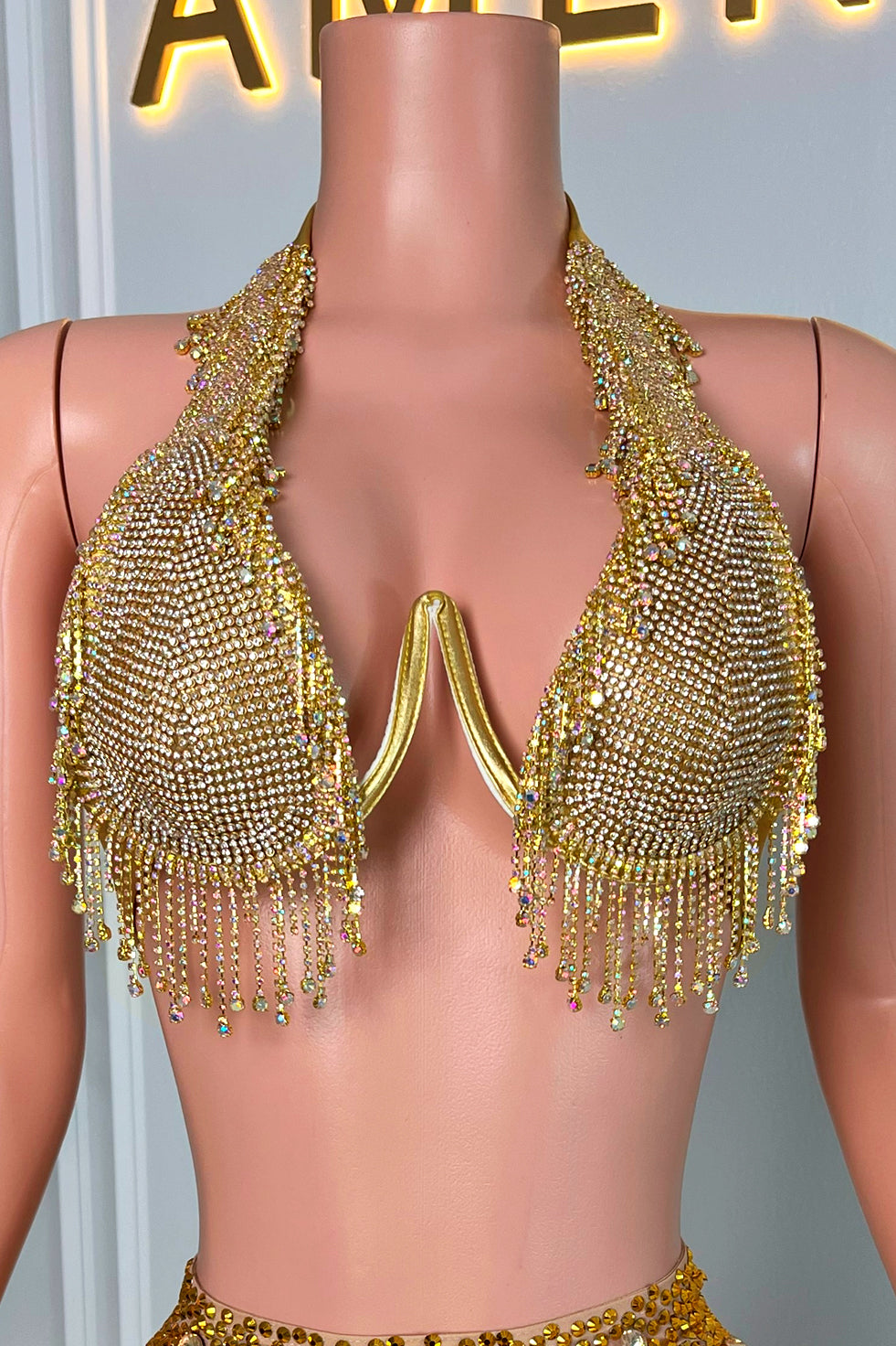 Petra Gold Pant Set (Ready To Ship)