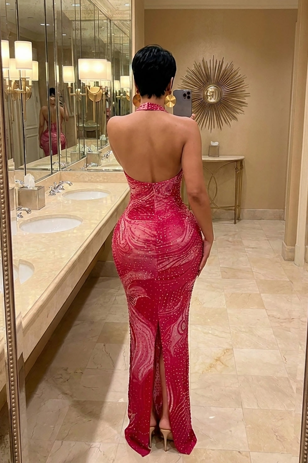 Pure Fortune Pink Maxi Dress (Ready to Ship)