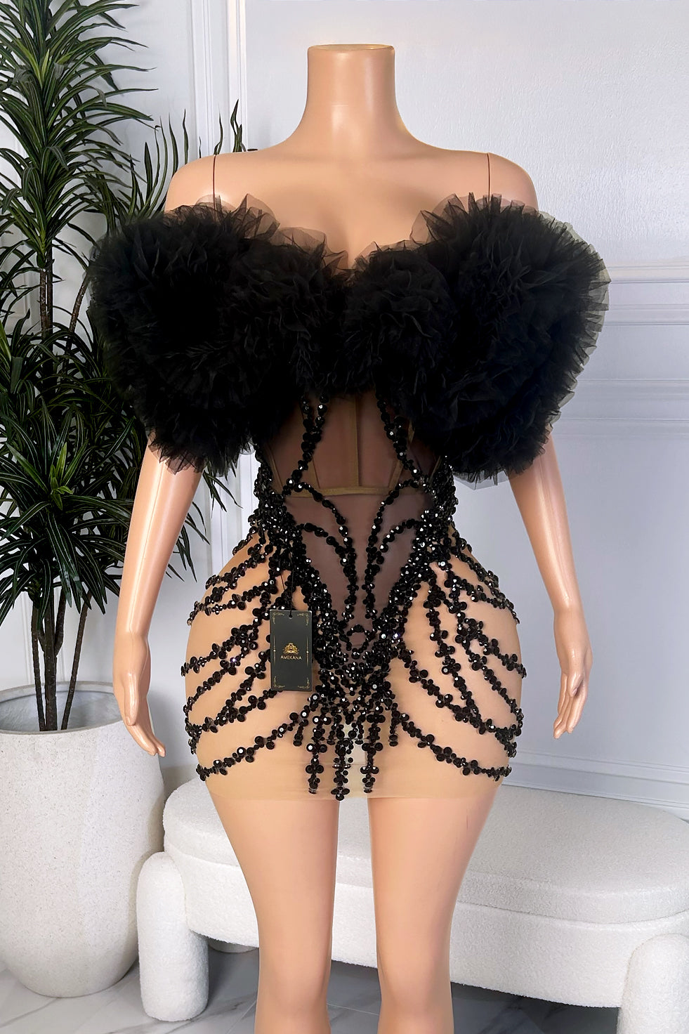 Drama Black Dress (Ready To Ship)