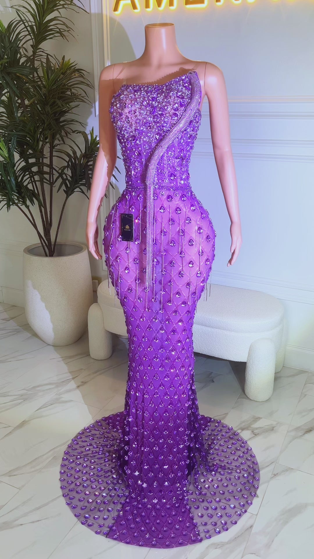 Rory Purple Dress (Ready To Ship)