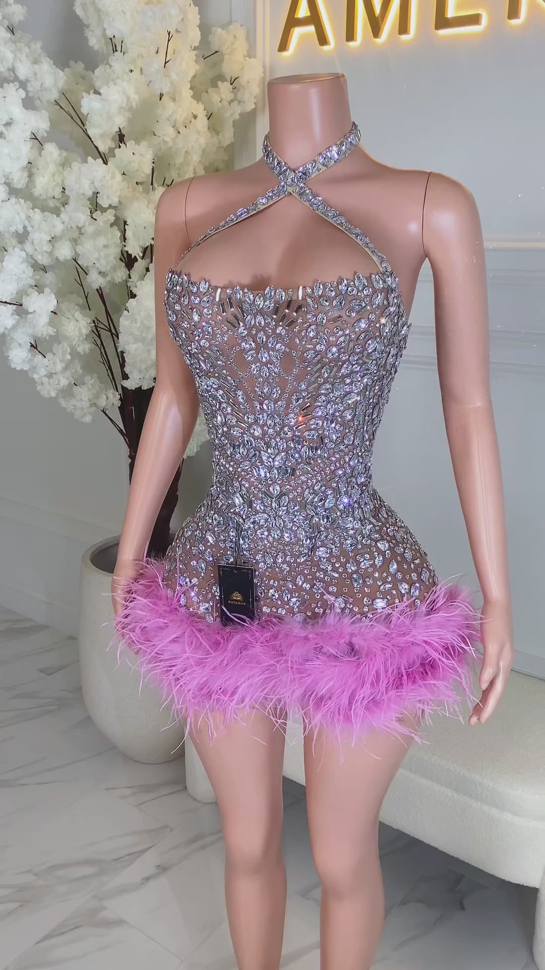 Limoris Feather Dress (Pre-Order)