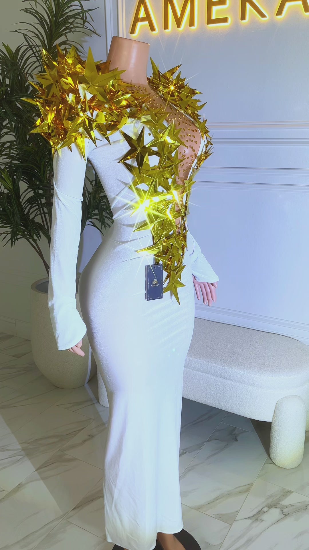 Astra White Maxi Dress (Ready To Ship)