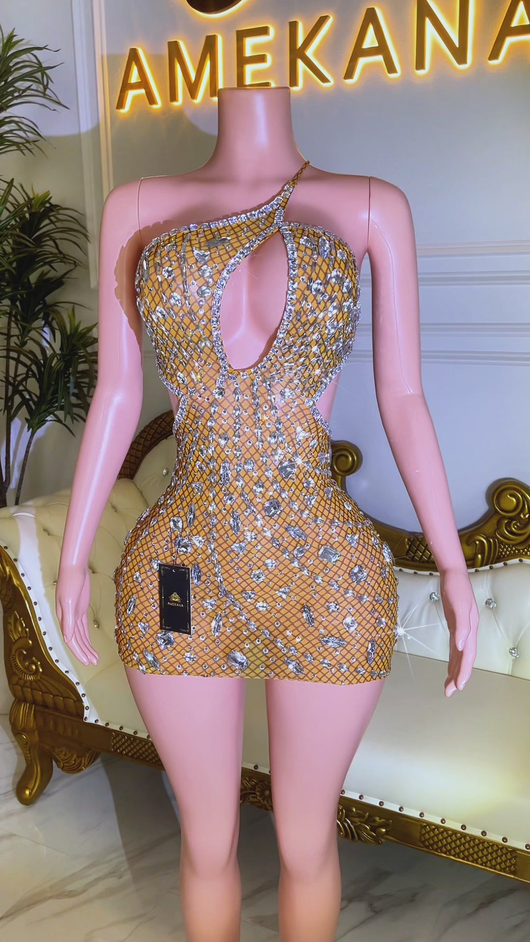 Ramona Orange Dress (Ready To Ship)