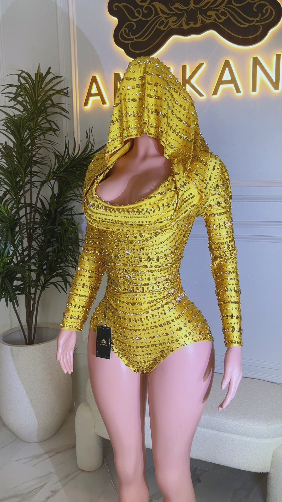 Indira Gold Bodysuit (Ready To Ship)