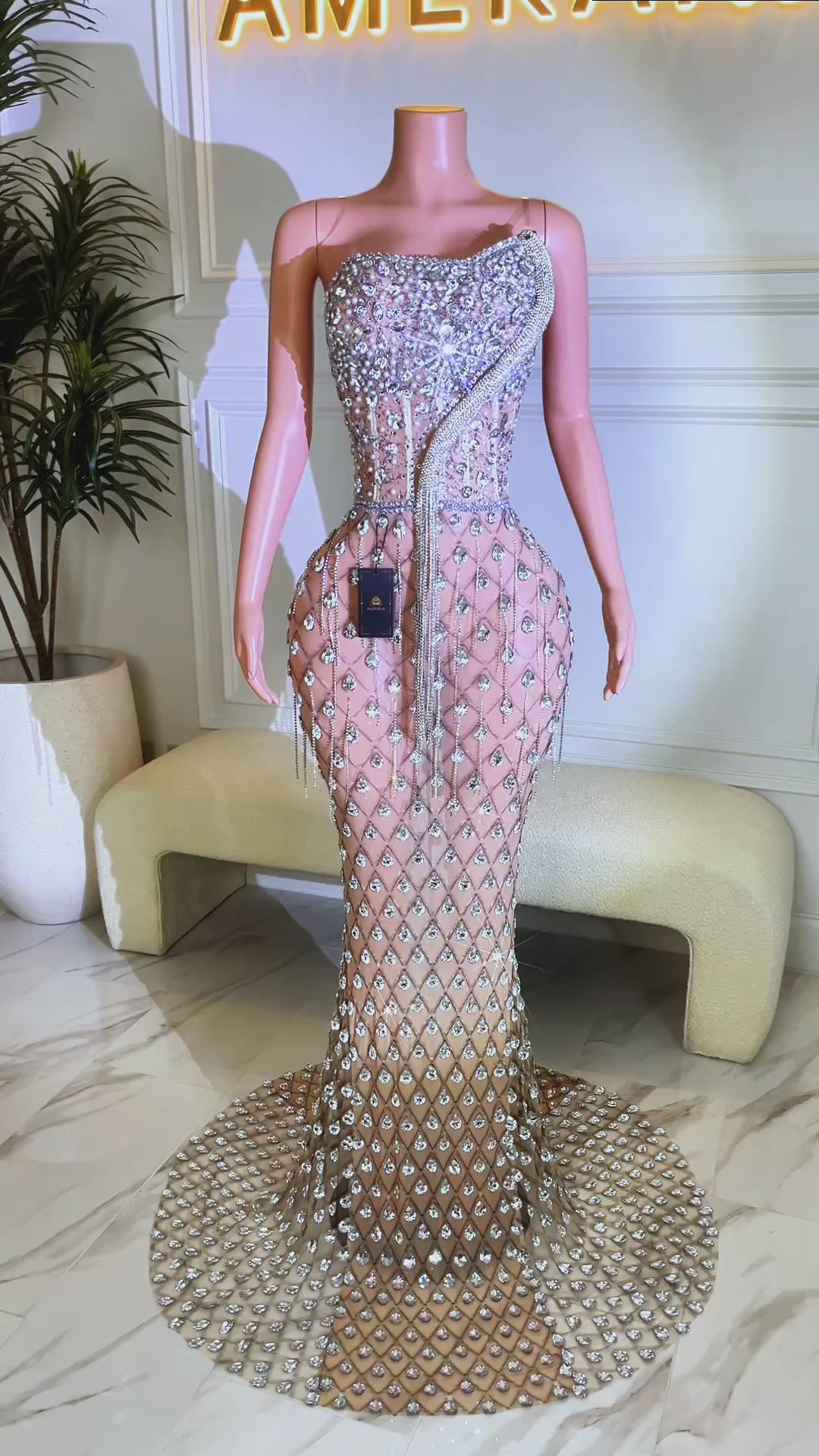 Rory Diamante Tassel Dress (Ready To Ship)