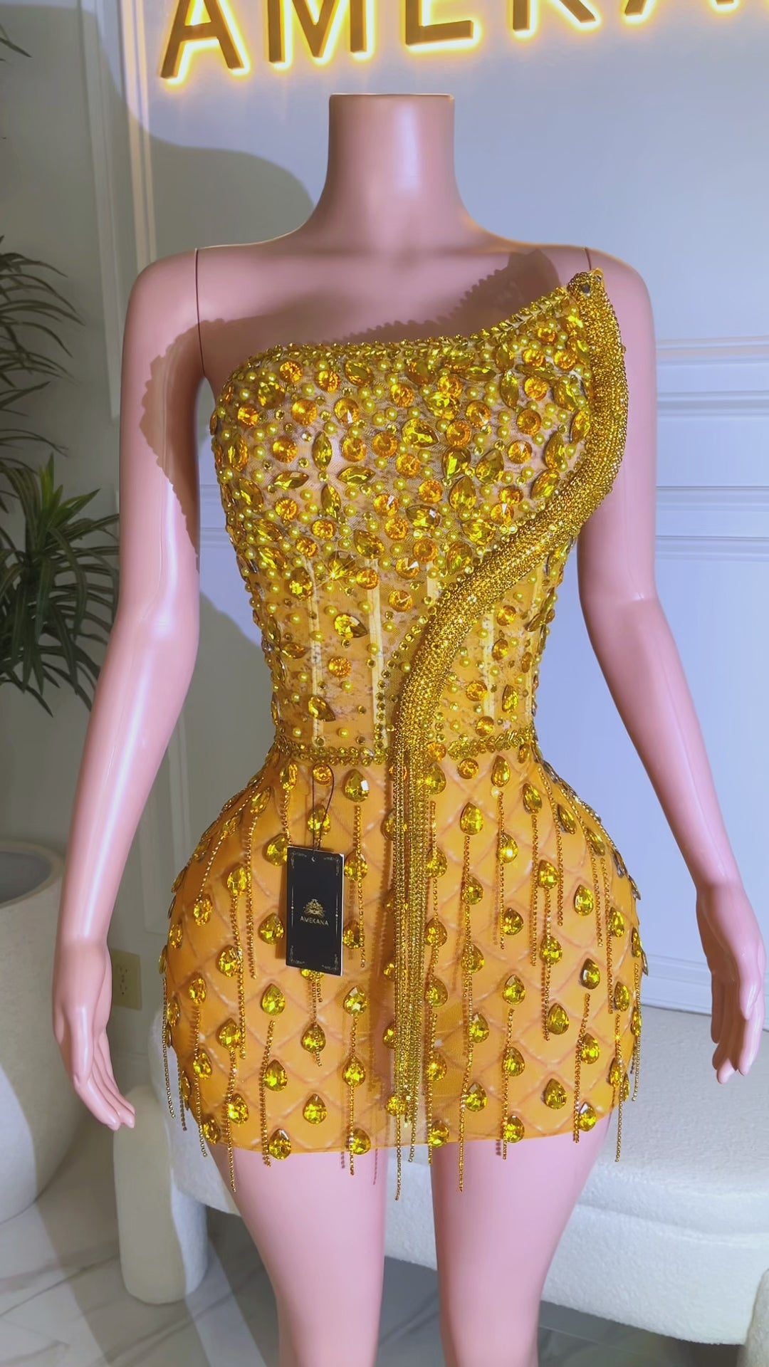 Rory Gold Mini Dress (Ready To Ship)