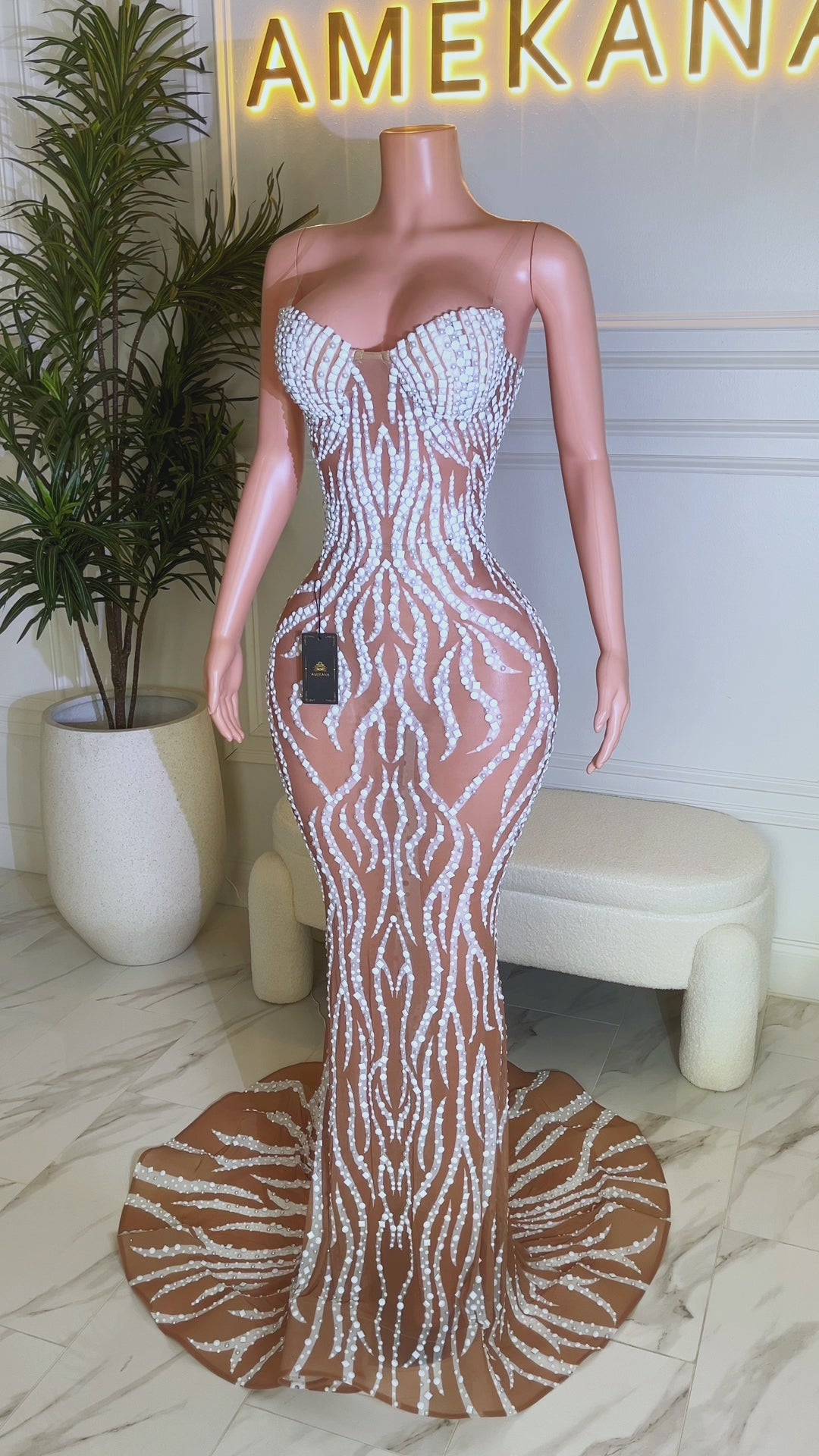 Wands White Maxi Dress (Ready To Ship)