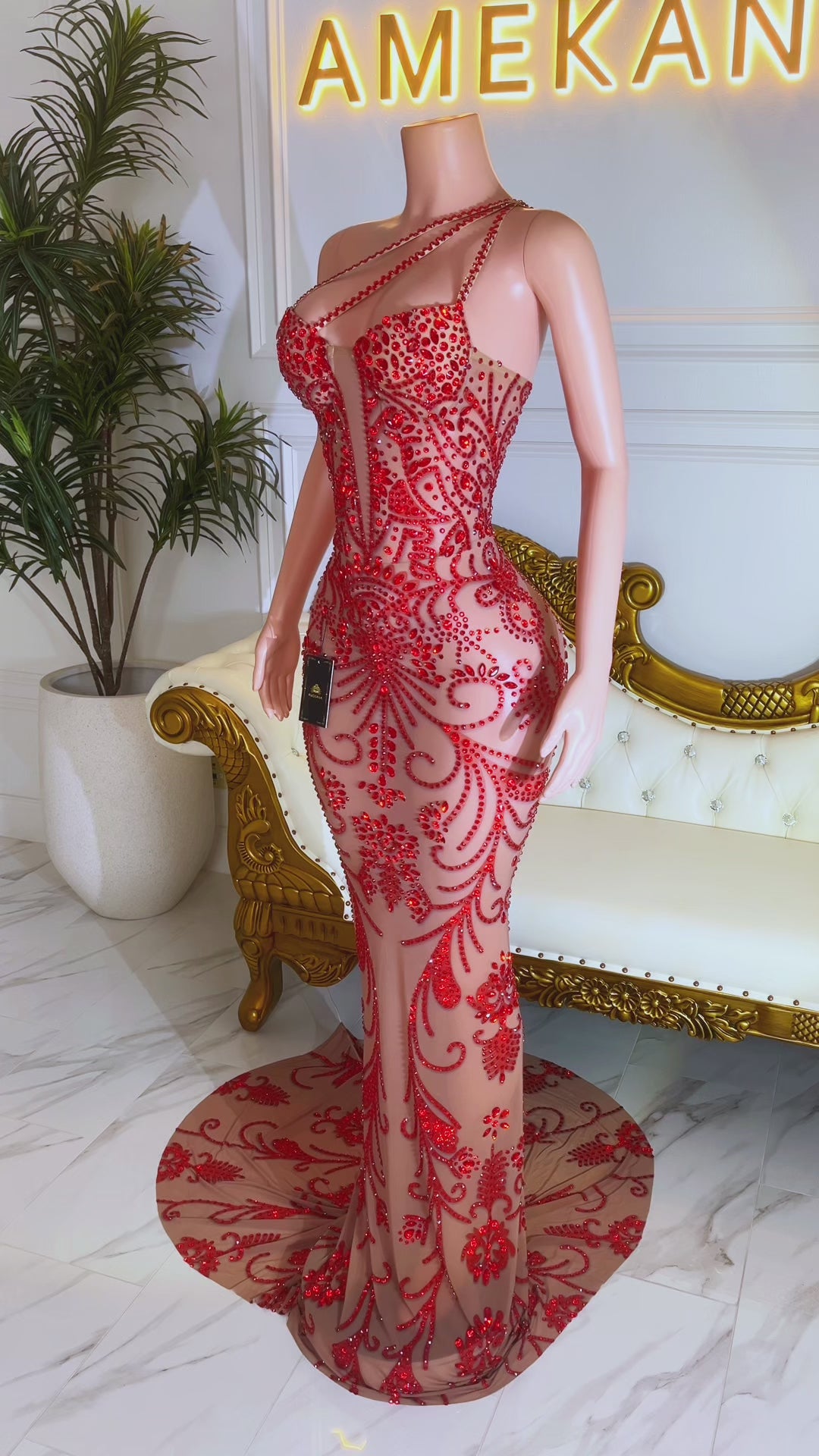 Attitude Red Maxi Dress (Ready To Ship)
