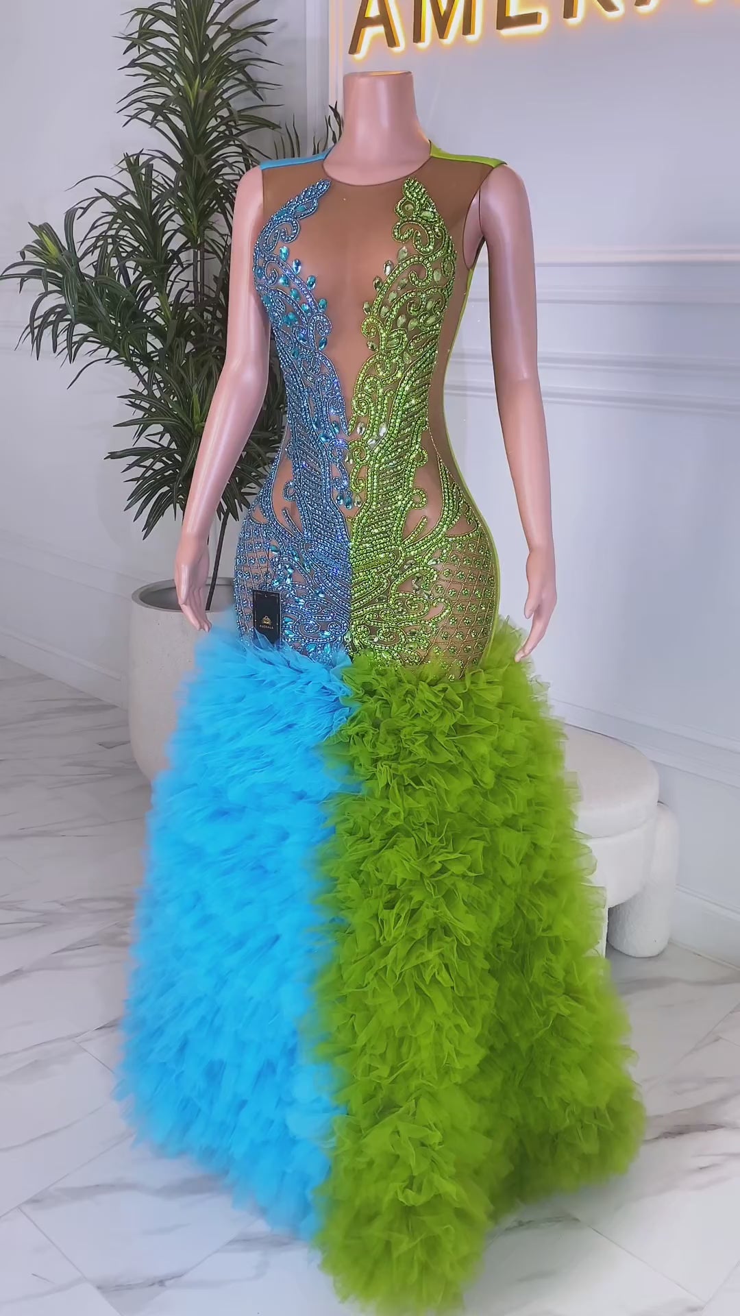 Kiss Green Maxi Dress (Ready To Ship)