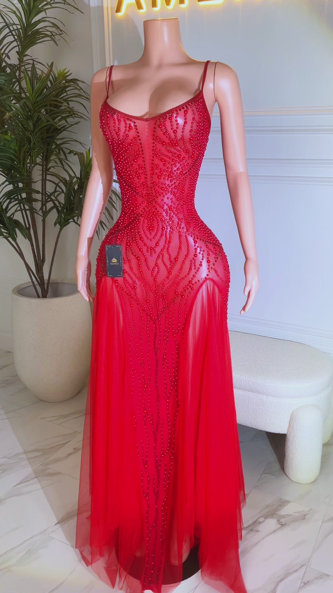 Flirt with Fame Red Maxi Dress (Pre-Order)