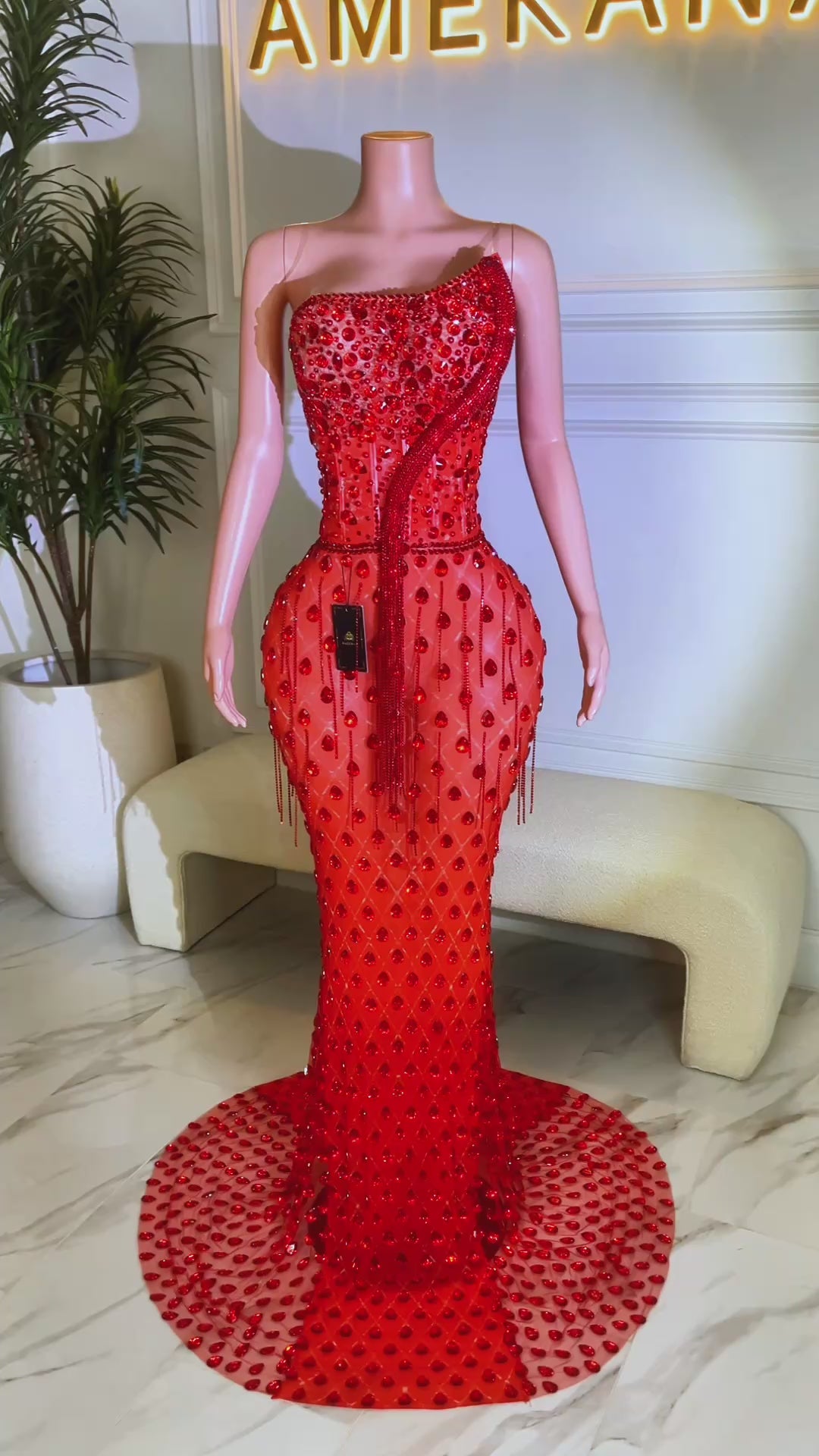 Rory Diamante Tassel Dress (Ready To Ship)