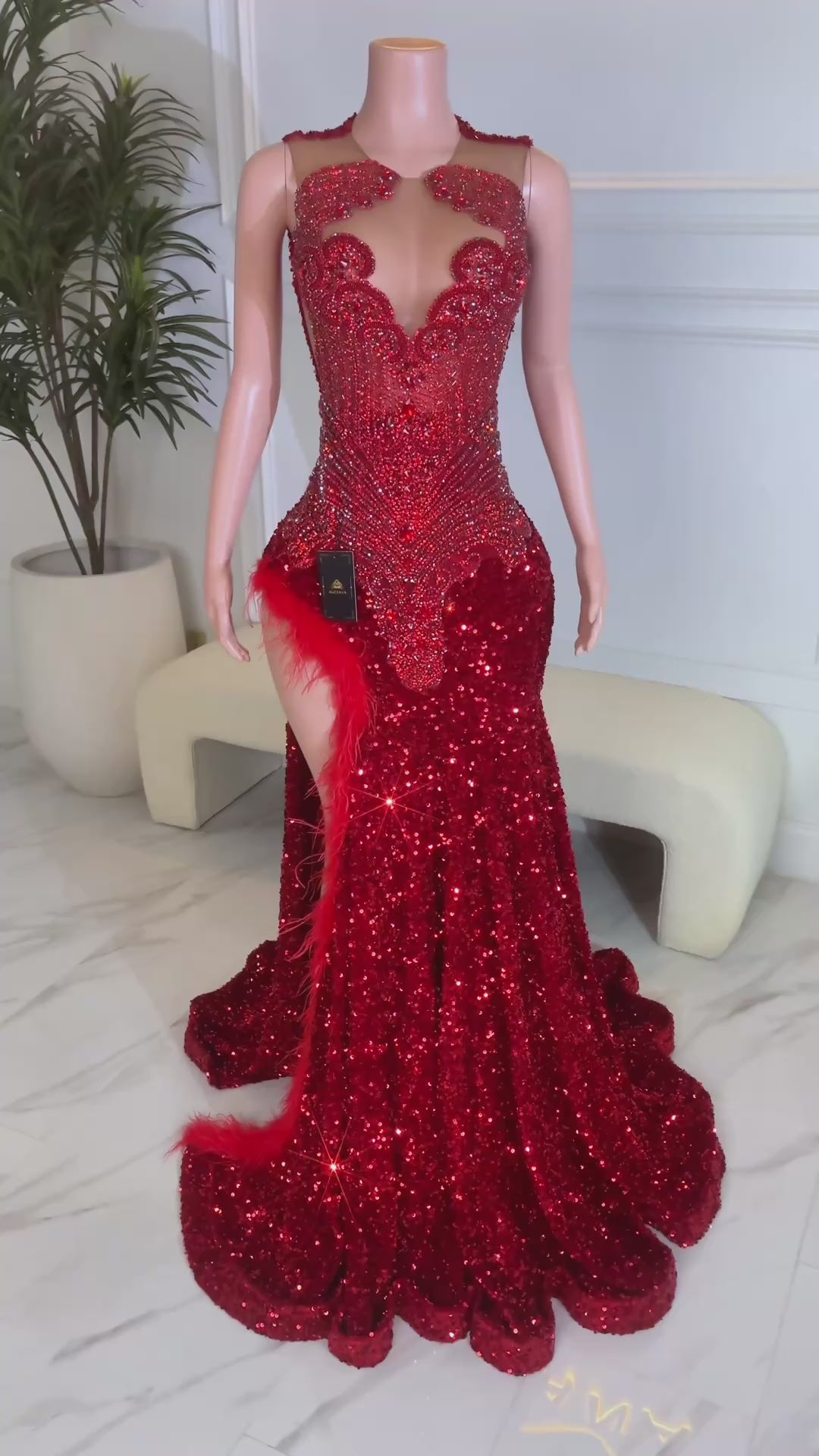 Prom Queen Red Dress (Ready To Ship)
