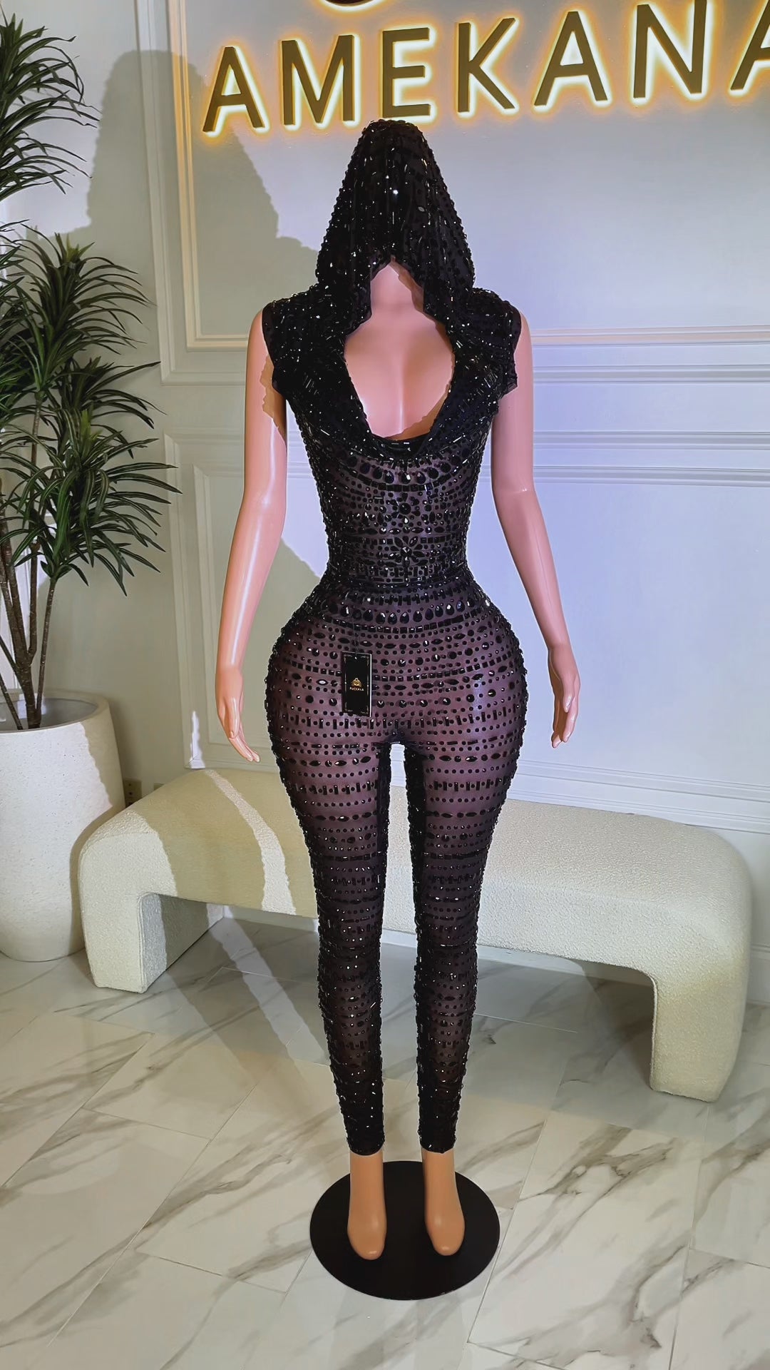 Indira Black Pant Set (Ready to Ship)