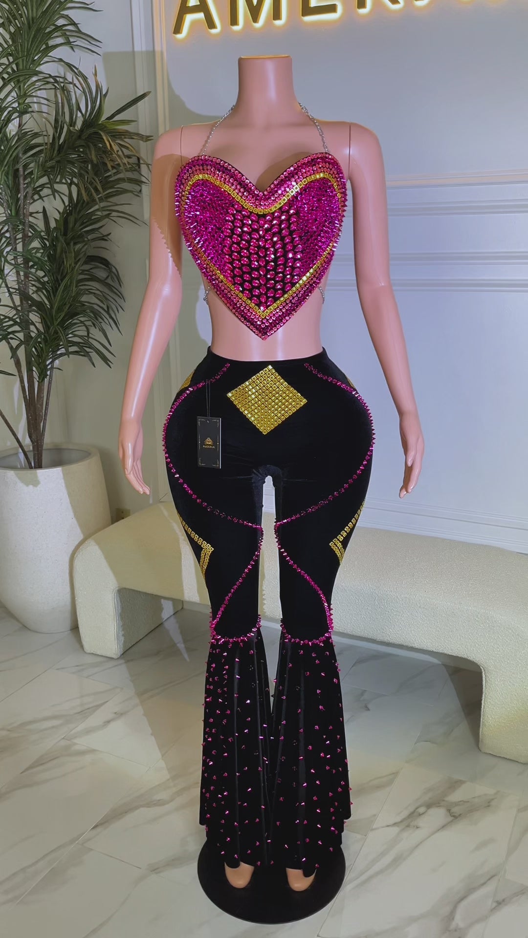 Retro Lover Pant Set (Ready to Ship)