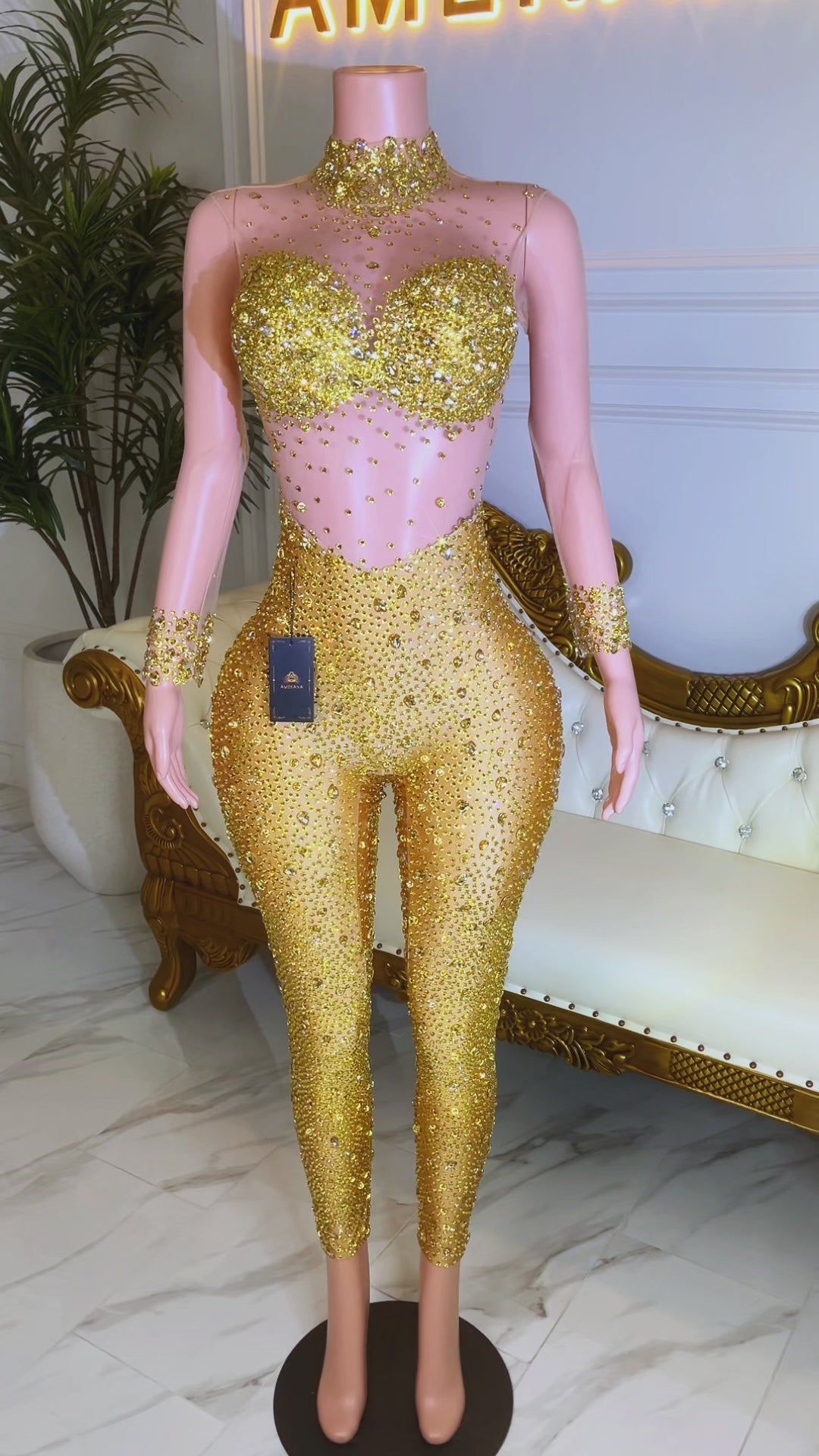 Icon Gold Bodysuit (Ready To Ship)