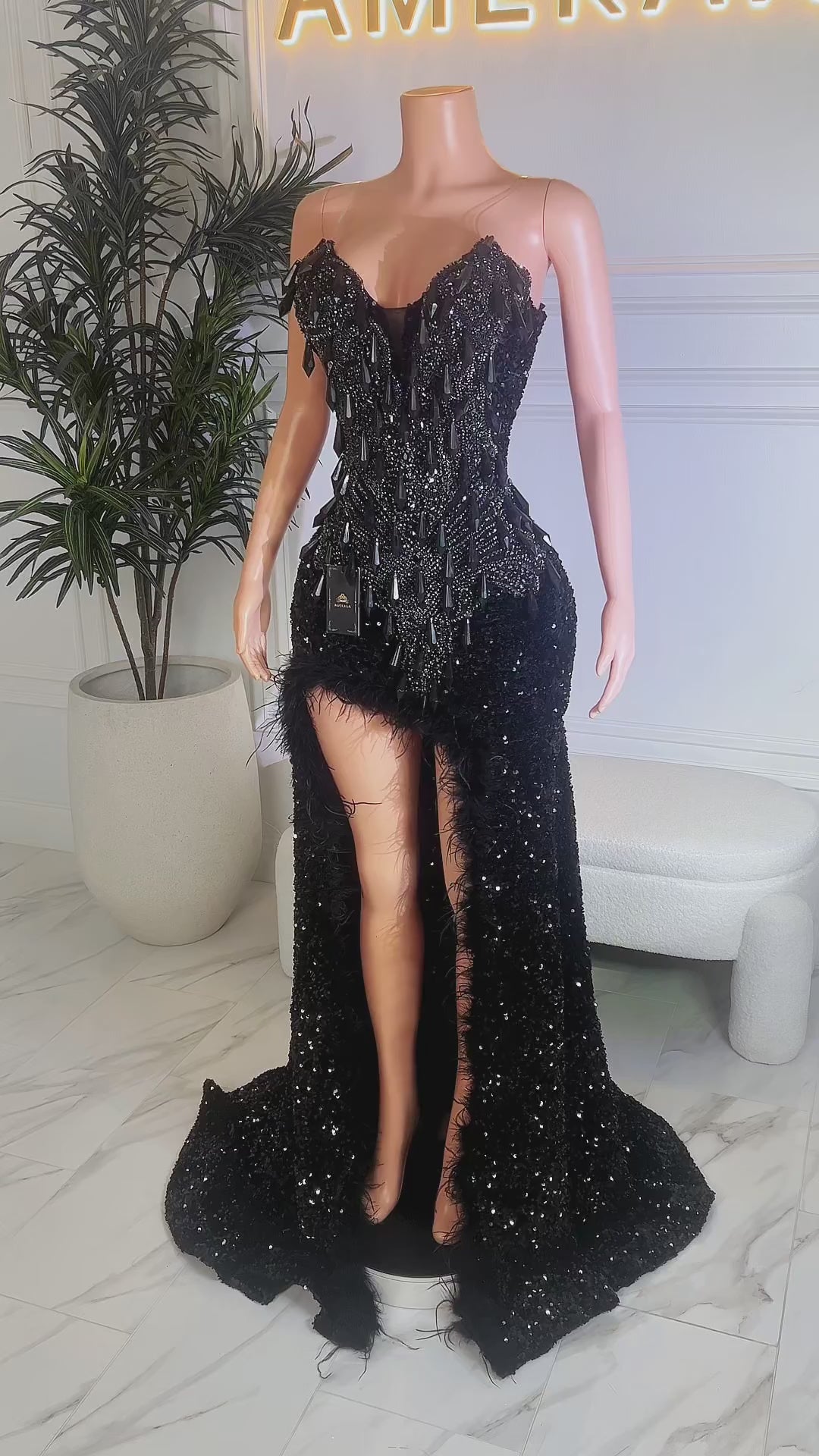 Set It Ablaze Black Dress (Ready To Ship)