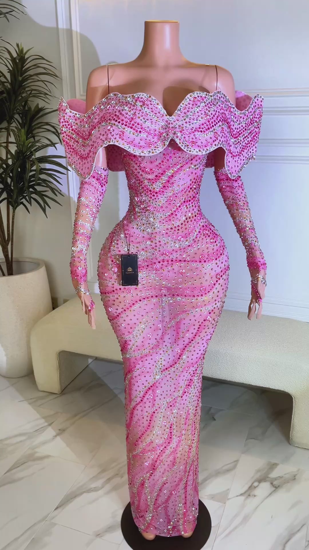 Ocean Empress Pink Dress (Ready To Ship)