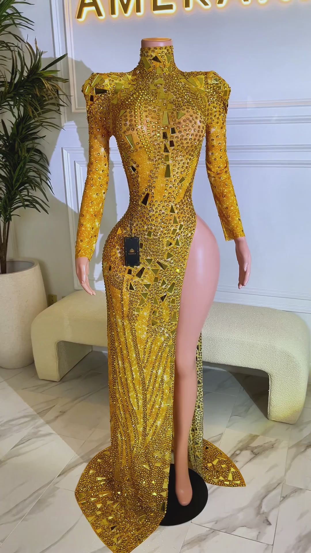 Della Gold Dress (Pre-Order)