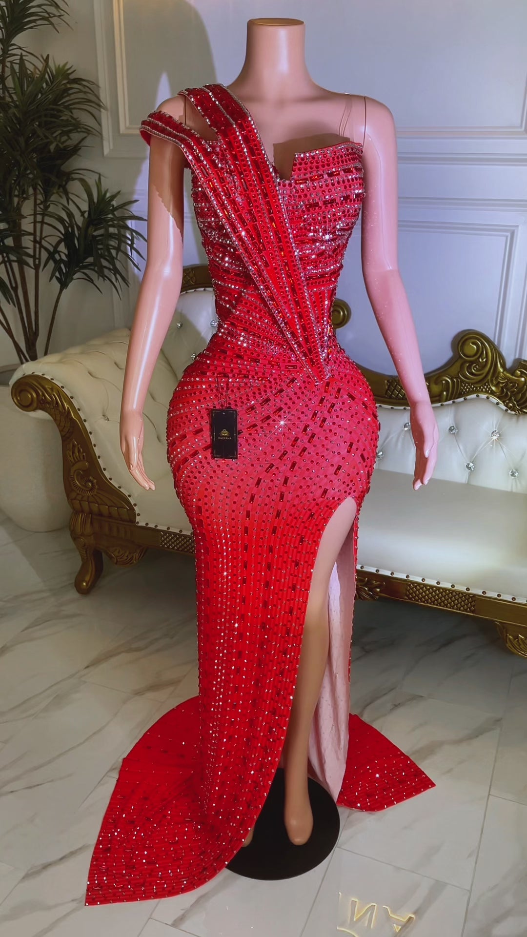 Taran Red Maxi Dress (Ready To Ship)