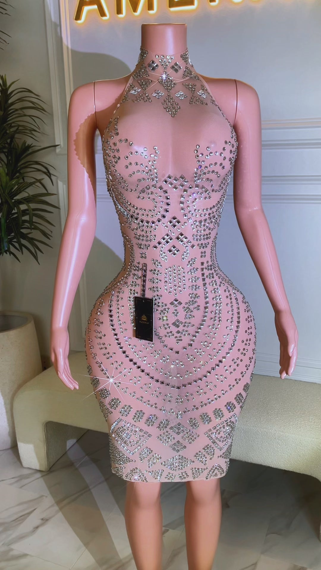 Berkeley Diamante Dress(Ready To Ship)