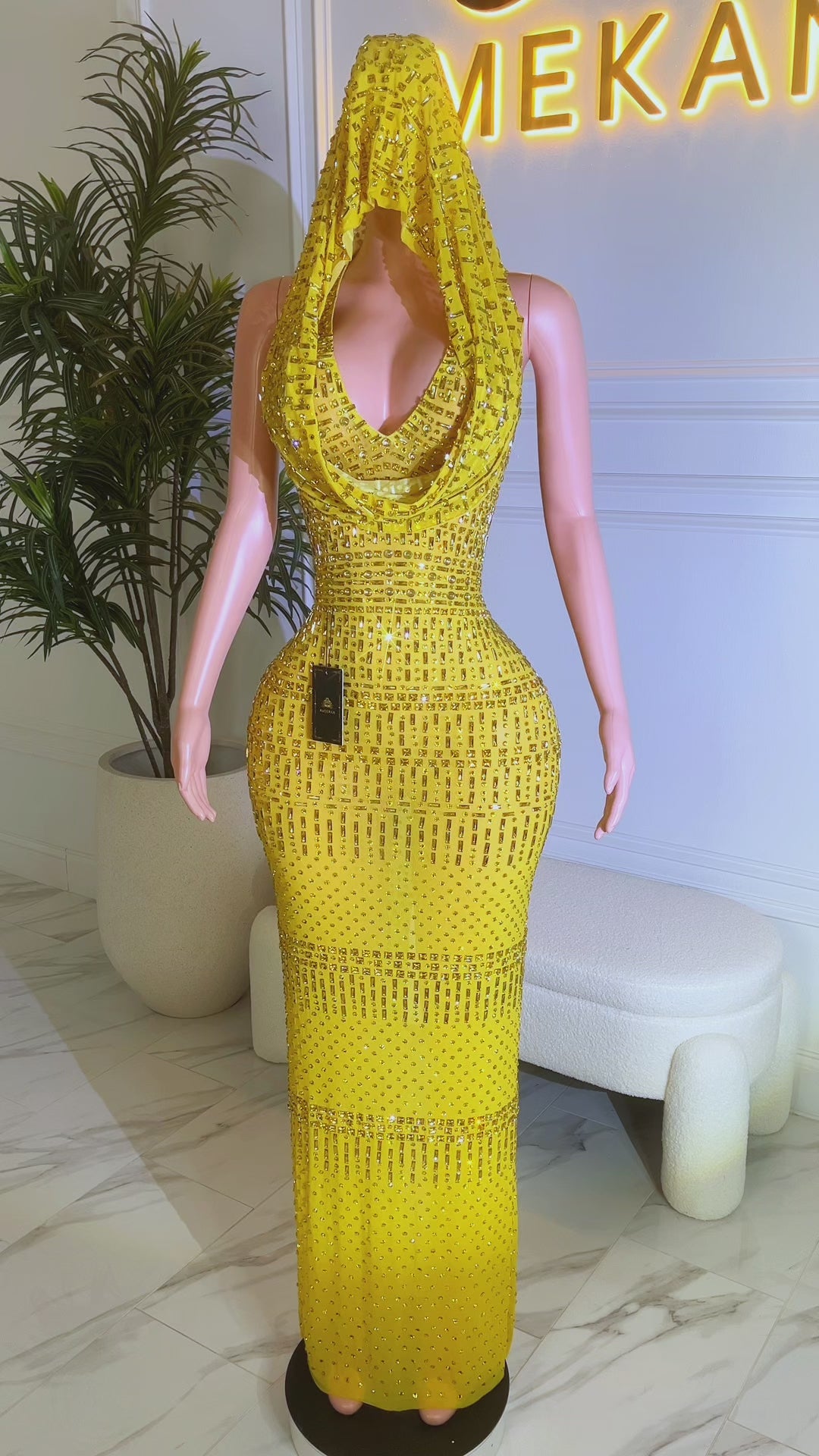Indira Yellow Maxi Dress (Ready To Ship)
