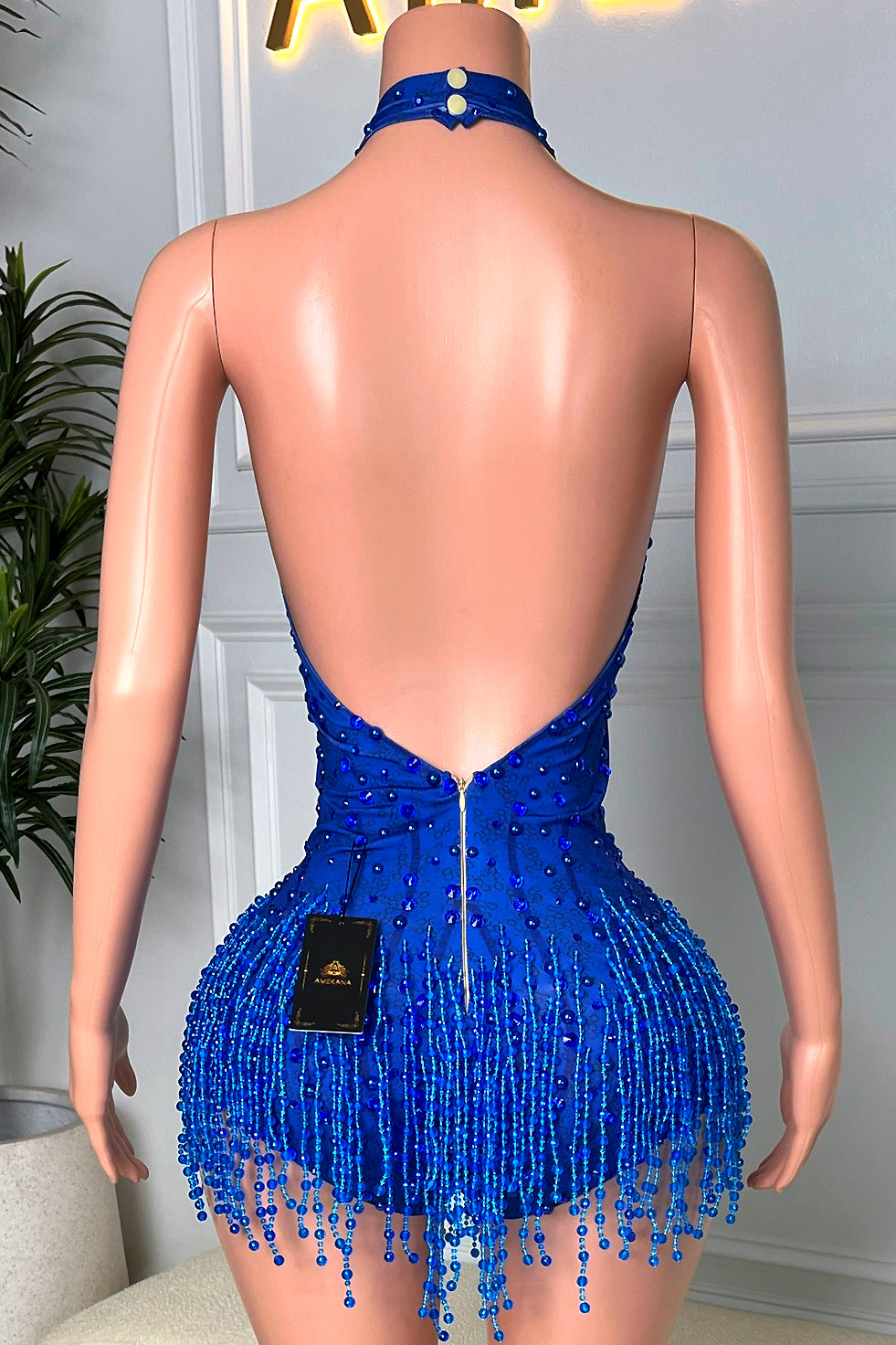 Primo Pearl Blue Playsuit (Ready To Ship)