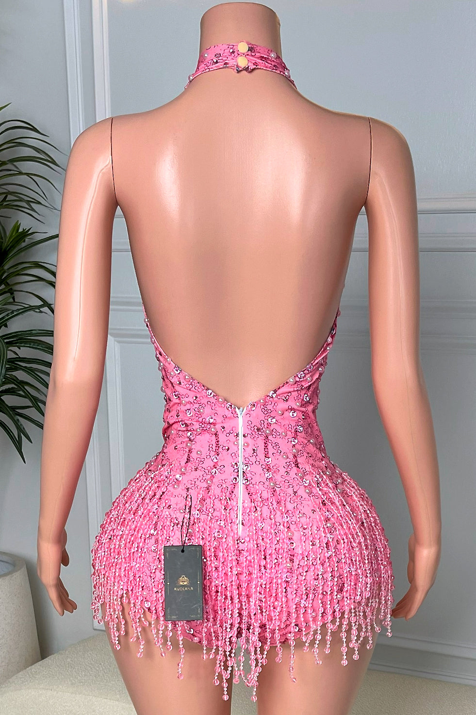 Primo Pearl Pink Playsuit (Ready To Ship)