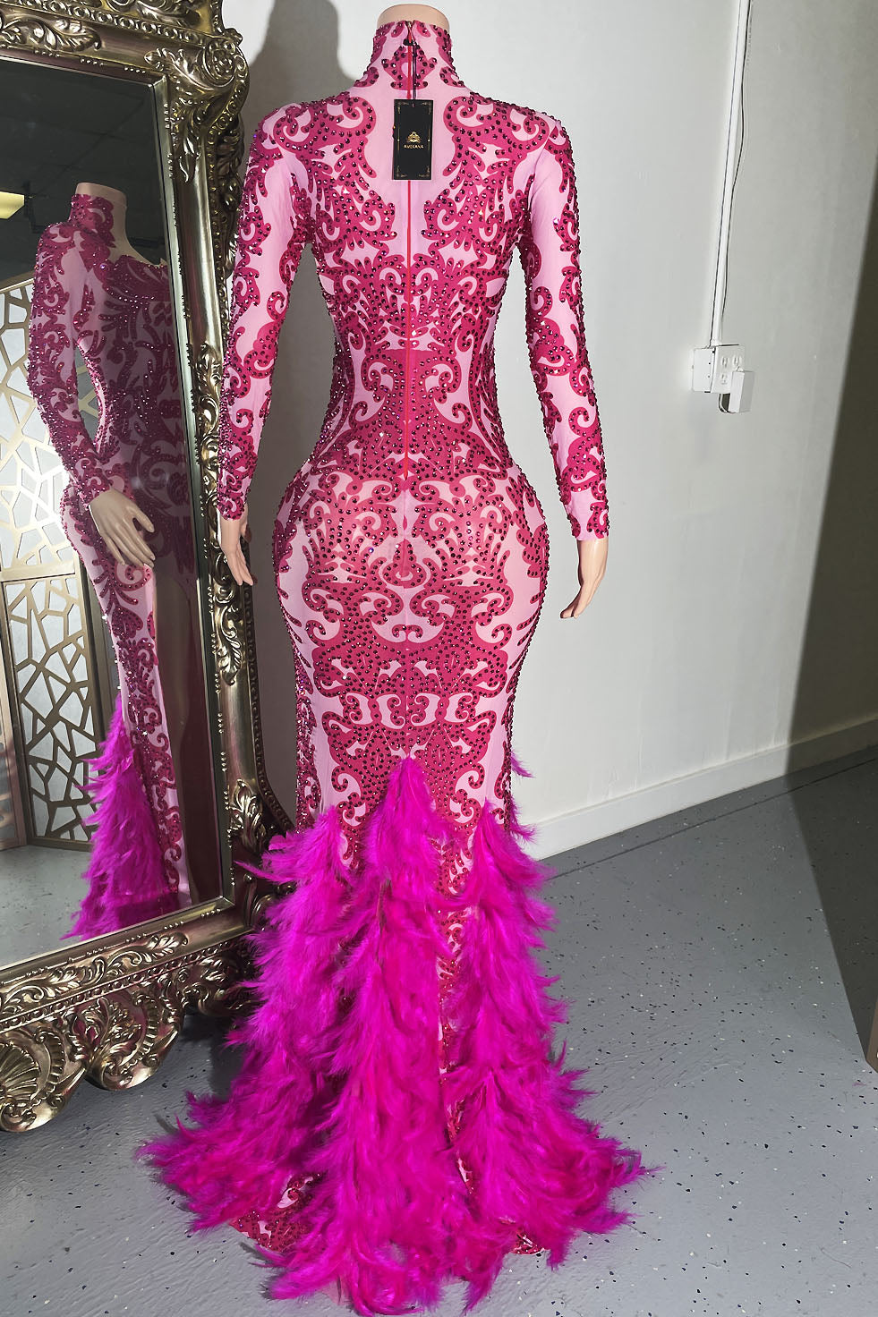 Paz Feather Dress - amekana.mom