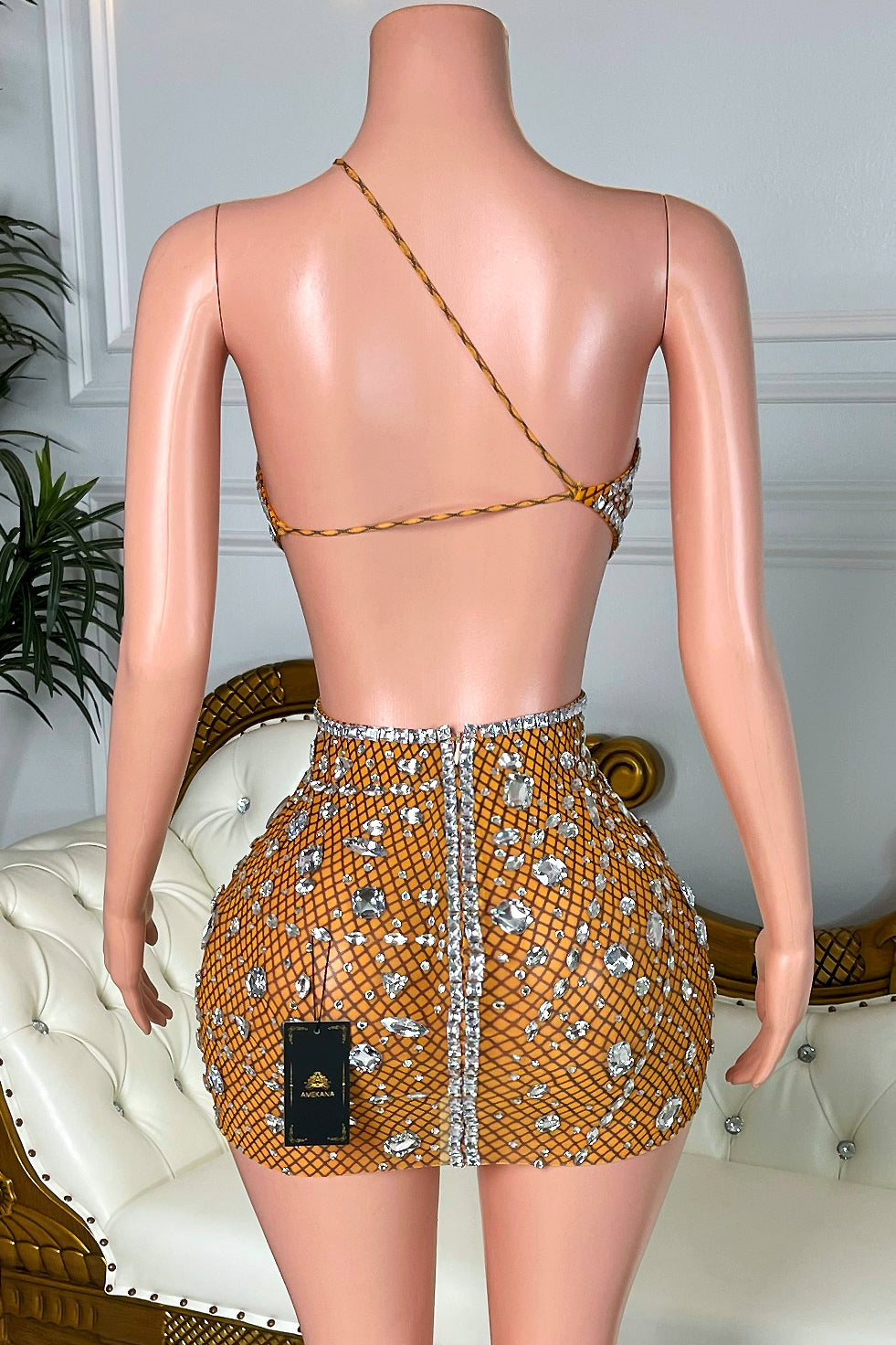 Ramona Orange Dress (Ready To Ship)
