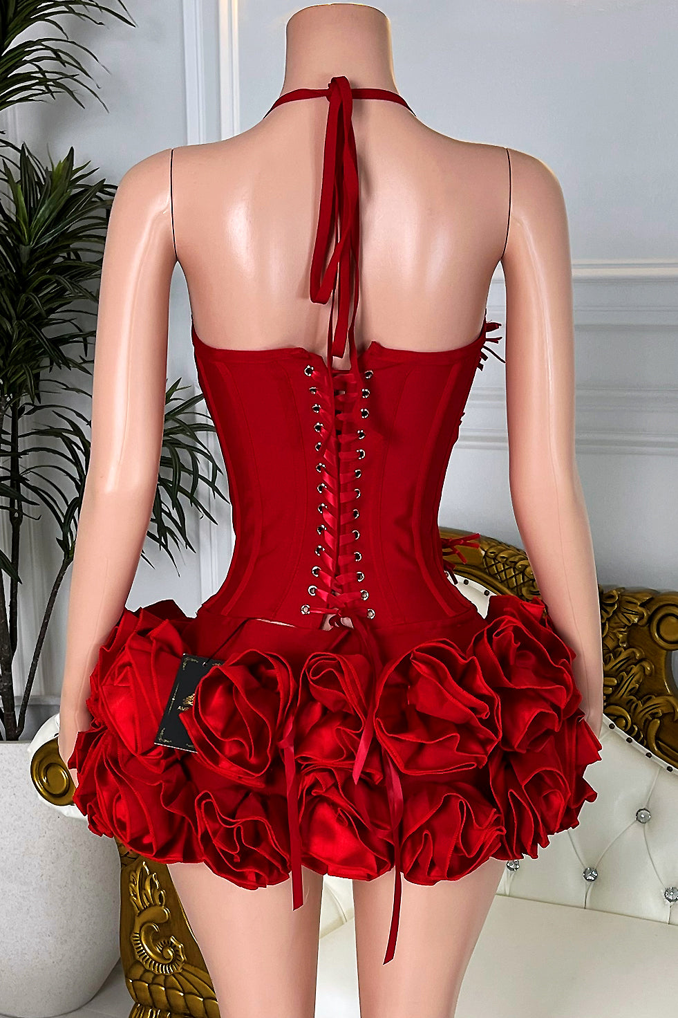 Red Rose Fantasy Skirt Set (Ready To Ship)