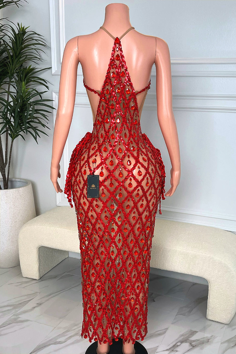 Aoki Red Maxi Dress (Ready To Ship)